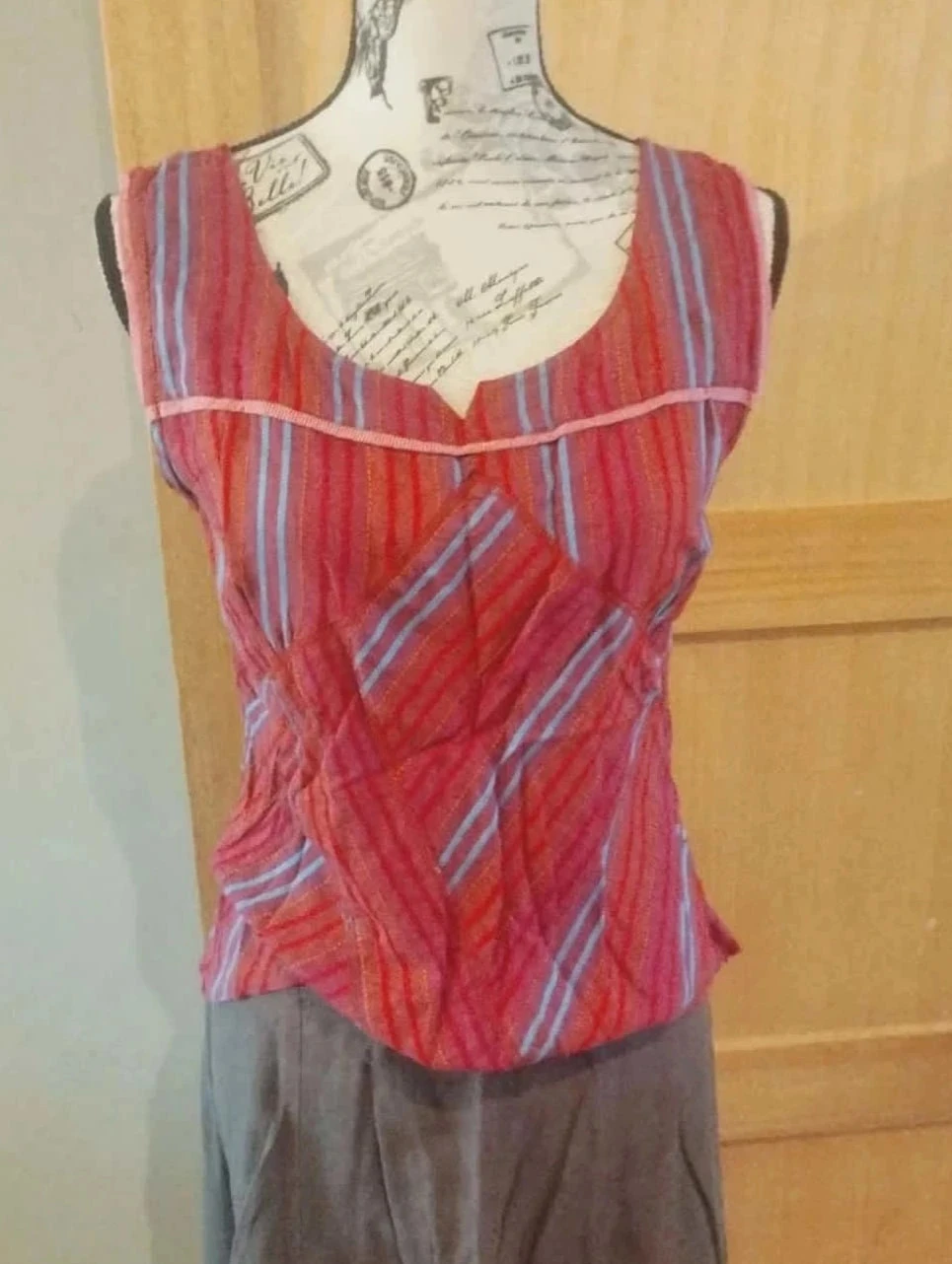 Ensemble 3 pièces, Jupe/débardeur/veste, roze/grijs, Nid d'Abeille, T3/4 – photo 9